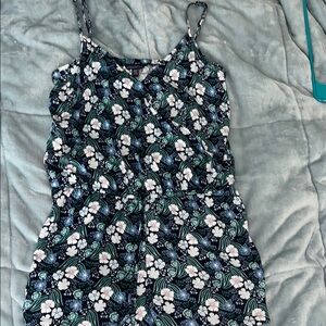 Aeropostale Blue Floral Pattern Top